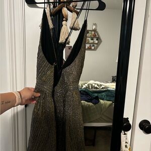 Open back semi formal dress